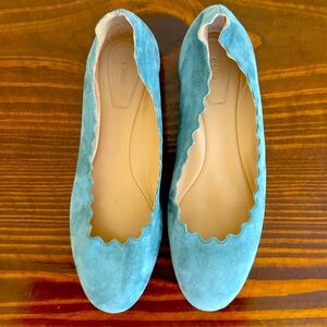 Chloe Lauren Scalloped Ballet Flats